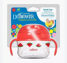 Load image into Gallery viewer, Dr Brown’s Snack Cup with lid and removable handles
