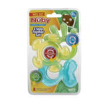 Load image into Gallery viewer, Nuby 3 Step Teether set 3m+
