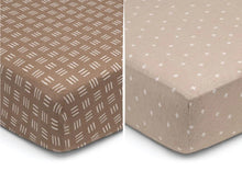 Load image into Gallery viewer, Delta children neutral boho crib and toddler sheets
