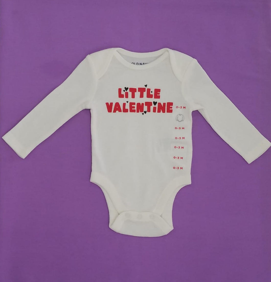 Old Navy Valentine's Long Sleeve Onesie