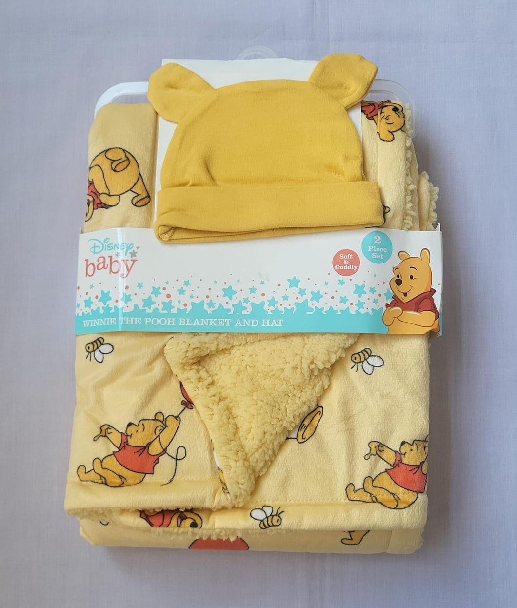 Disney Baby Winnie The Pooh Blanket and Hat Set – Babytime Ltd