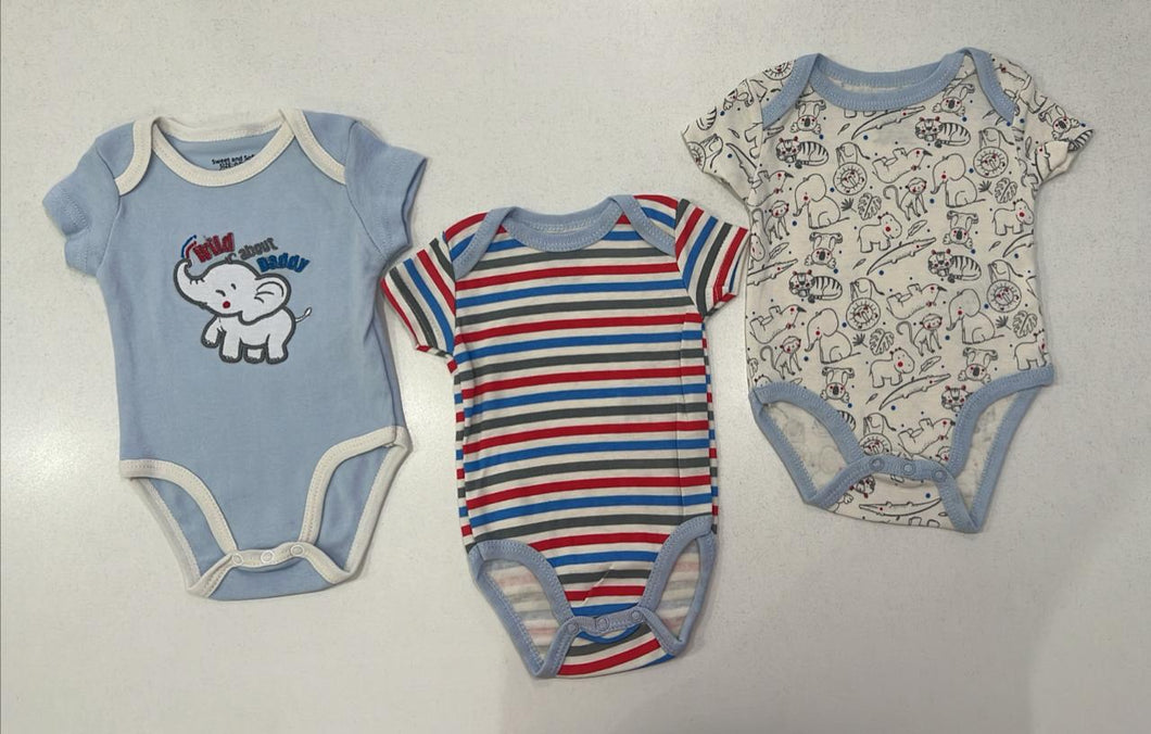 Sweet & soft 3pk onesie