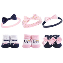 Load image into Gallery viewer, Hudson Baby 6pc Headband &amp; Sock Set
