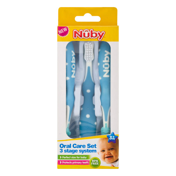 Nuby 3 Stage Toothbrush Set