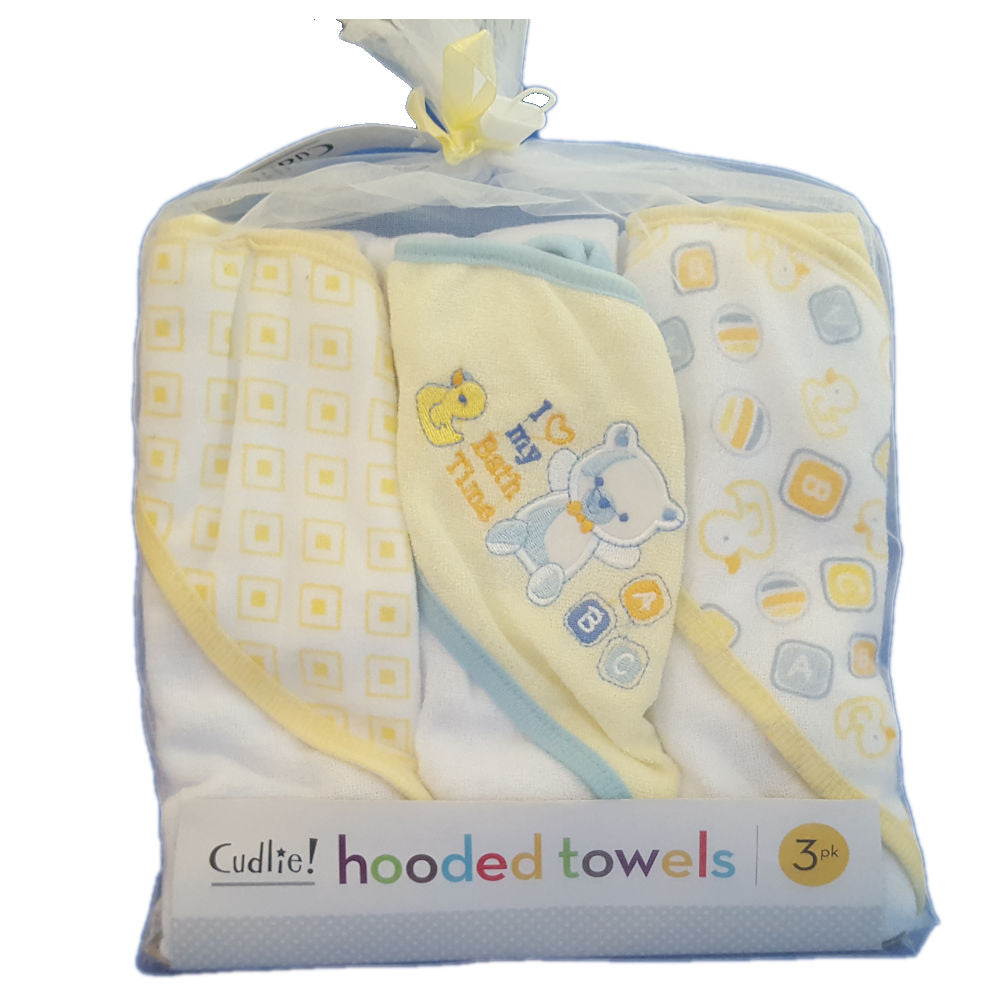 Cudlie 3pk Hooded Towel