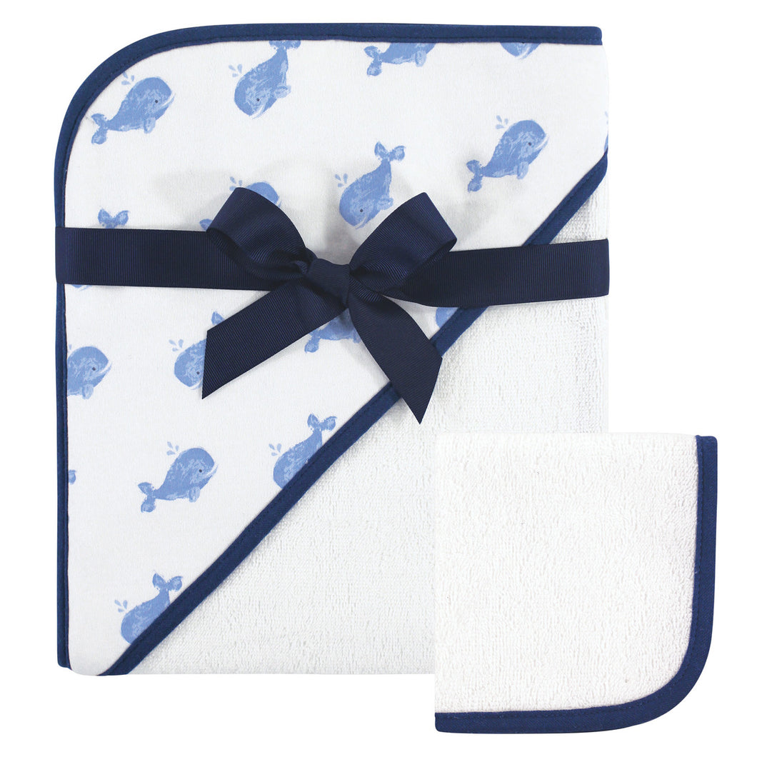 Hudson Baby Hooded Towel & Washcloth