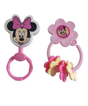 Disney Baby Character Rattle and Flower Ring Teether