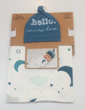 Load image into Gallery viewer, Baby Essentials Photo Op Hat &amp; Swaddle
