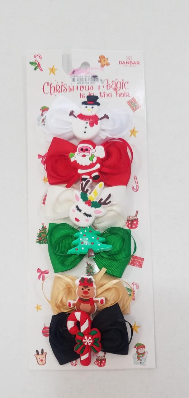 Danbar Global 6pc Christmas Magic Hair Clips