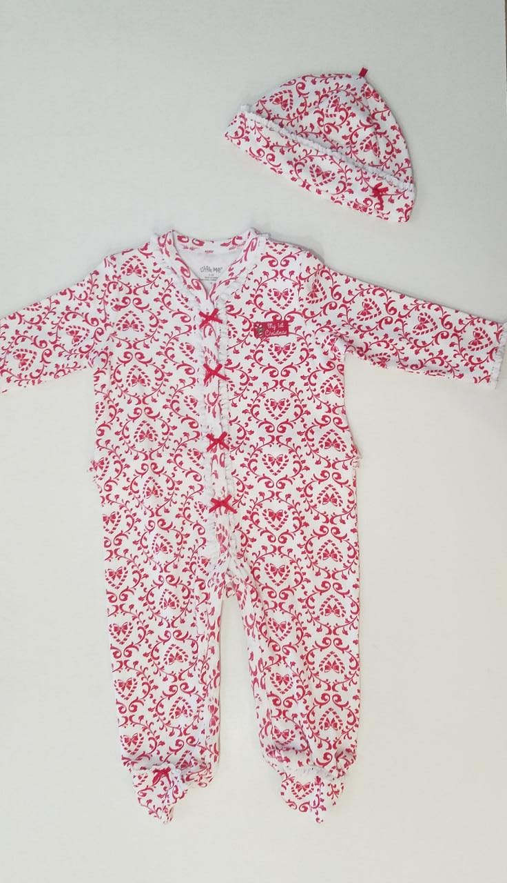 Little Me 2pc Sleeper and Hat Set